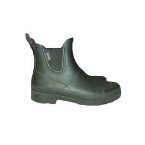 Tretorn Mens Vinter Chelsea Rubber Rain Boots Black Waterproof Ankle Boots